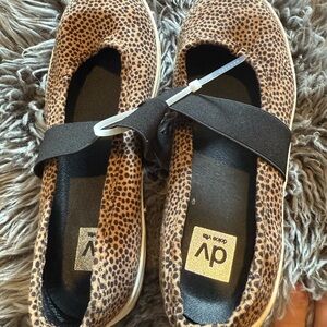DV by Dolce Vita Brown and Black Dress Shoes with Animal Print
